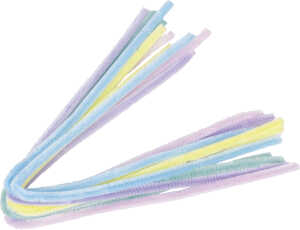 Chenilledraht 8mm50cm Pastell 10er