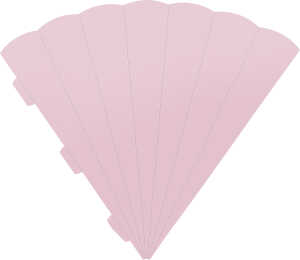 Schultüte Karton Eck 69cm rosa