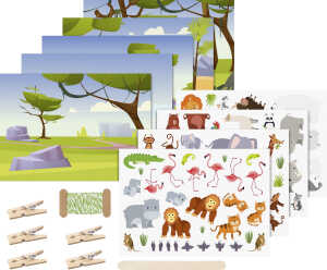 RubbelstickerSet Zoo 4005329152825