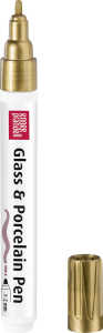 Glass u.Porcelain Pen 1-2mm gold