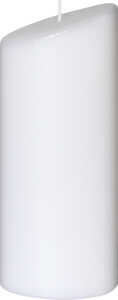 Ovalkerze 230x90x55mm weiß 4011643977815