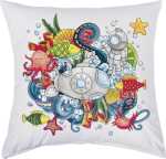 Baumw. Kissenhülle Seaworld 4011643976689