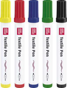 TextilePen Set dick Basic 5er 4011643976443