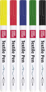 TextilePen Set dünn Basic 5er 4011643976474