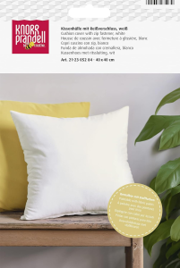 Baumw.Kissen m.Reißv. 40x40cm weiß