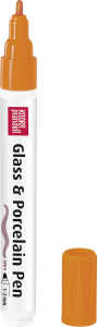 Glass u.Porcelain Pen 1-2mm orange