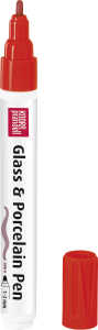 Glass u.Porcelain Pen 1-2mm rot