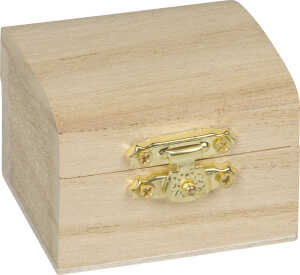 Holzschatztruhe 6x4,5x4,5cm 4011643977228