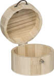 Dose rund, Ø 100 mm, H: 70 mm, Naturholz, Farbe:...