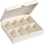 Holzbox m.8Fächern 27,5x23,5cm