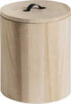 Dose rund, Ø 120 mm, H: 150 mm, Naturholz,