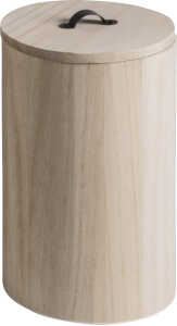 Holzbox rund mit Deckel 12x20cm