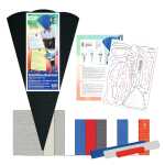 Schultüte Bastelset Polizei, sechseckig, Höhe...