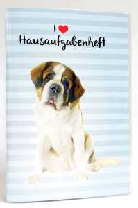 ADINA Hausaufgabenheft A5 (Bernhardiner) für Schlaue Faule