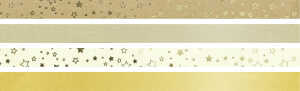 Faltstreifen 120g Sterne gold 96 St.