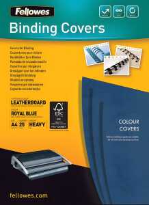 Deckblätter A4 250g 25er Pack,Delta Royalblau