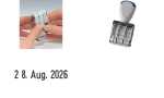 Datumstempel 4mm Wedo Buchstaben für Monat