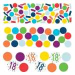 Konfetti Zahl 18 34g Confetti Birthday, aus Papier,, Amscan