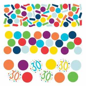 Konfetti Zahl 30 34g Confetti Birthday, aus Papier,, Amscan