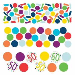 Konfetti Zahl 50 34g Confetti Birthday, aus Papier,, Amscan