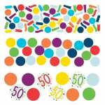 Konfetti Zahl 50 34g Confetti Birthday, aus Papier,, Amscan