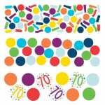 Konfetti Zahl 70 34g Confetti Birthday, aus Papier,, Amscan