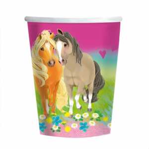 Pappbecher 250ml Pretty Pony 8er, Amscan