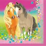 Serviette 33x33cm Pretty Pony 20er, ab 3 Jahren, Amscan
