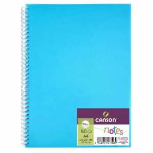Skizzenbuch Notes A4 50 Blatt 120g blau, mit Spiralbindung,, CANSON