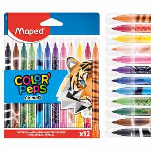 Filzstifte COLOR´Peps Animals 12er, 2,8 mm,