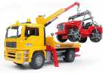 bruder Abschlepp-LKW MAN TGA und Geländewagen 1:16