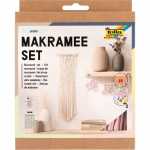 Makramee Set BOHO 10 Teile, 40m Garn beige ,
