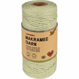 Makramee Garn SOFT GREEN 100m D 3,5mm, 100% Baumwolle, extra weich