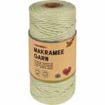 Makramee Garn SOFT GREEN 100m D 3,5mm, 100% Baumwolle,...