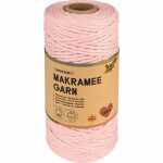 Makramee Garn MISTY ROSE 100m D 3,5mm, aus 100%...