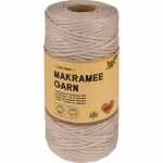 Makramee Garn COZY TAUPE 100m D 3,5mm, aus 100%...