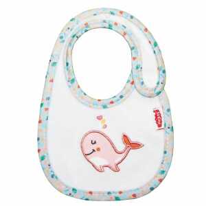 Heless Puppen-Lätzchen Wal Bobby, aus Softvelours,mit Klettverschluss