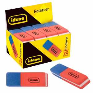 Idena Radierer blau/rot 4002372222208