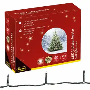 LED Lichterkette 400er WW,8h Timer,47,90m, für Innen und außen,