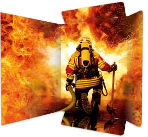 RNK Zeichenmappe On Fire A3 Gummizug 310x440mm