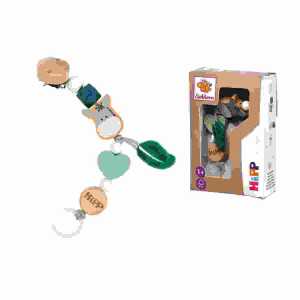 Eichhorn Schnullerkette Esel HIPP mit Clip zum Befestigen d Schnullers