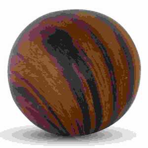 Dekokugel Holzdesign D8cm dunkelbraun Keramik, aus Porzellan,