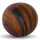 Dekokugel Holzdesign D8cm dunkelbraun Keramik, aus Porzellan,