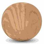 Dekokugel Holzdesign D8cm hellbraun Keramik, aus Porzellan,