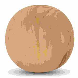 Dekokugel Holzdesign D11cm hellbraun Keramik, aus Porzellan,