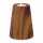 Teelichthalter Holzdesign H12cm dunkelbraun Keramik, 9,3 cm, 12,3 cm