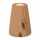 Teelichthalter Holzdesign H12cm hellbraun Keramik, 9,3 cm, 12,3 cm,