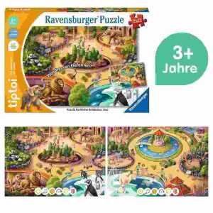 tiptoi Puzzle für kleine Entdecker Zoo, ab 3 Jahren,, Ravensburger