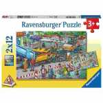 Ravensburger Puzzle 2x12 Teile Baustelle,...