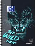 Collegeblock Wild Side A4+ kariert 80 Blatt 90 g...